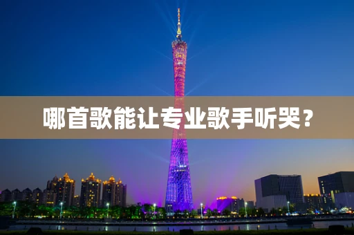 哪首歌能让专业歌手听哭？