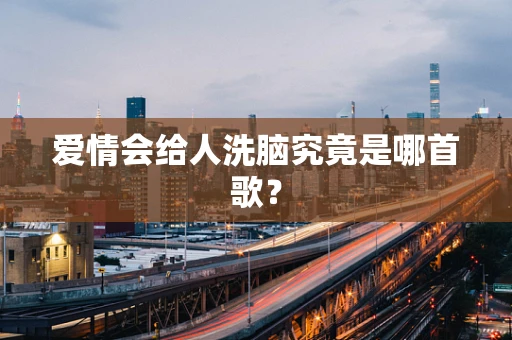 爱情会给人洗脑究竟是哪首歌？