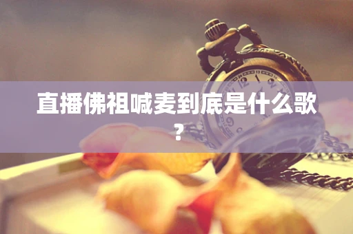 直播佛祖喊麦到底是什么歌？
