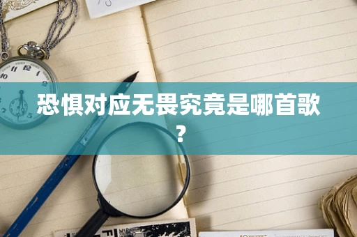 恐惧对应无畏究竟是哪首歌？