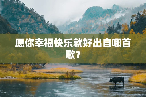 愿你幸福快乐就好出自哪首歌？