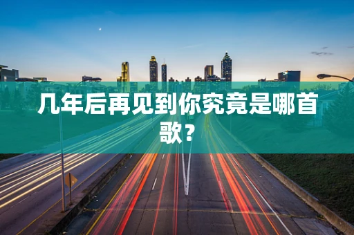 几年后再见到你究竟是哪首歌？