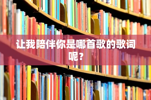 让我陪伴你是哪首歌的歌词呢？