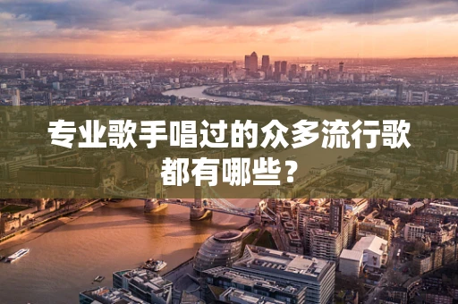 专业歌手唱过的众多流行歌都有哪些？