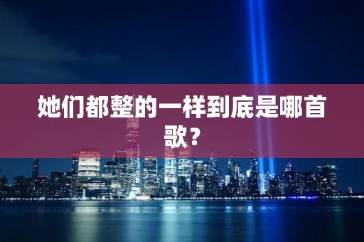她们都整的一样到底是哪首歌？