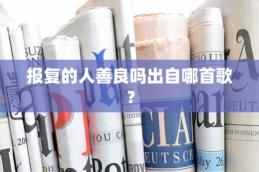 报复的人善良吗出自哪首歌？