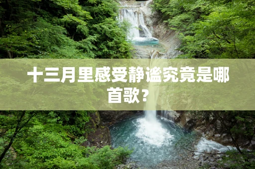 十三月里感受静谧究竟是哪首歌？