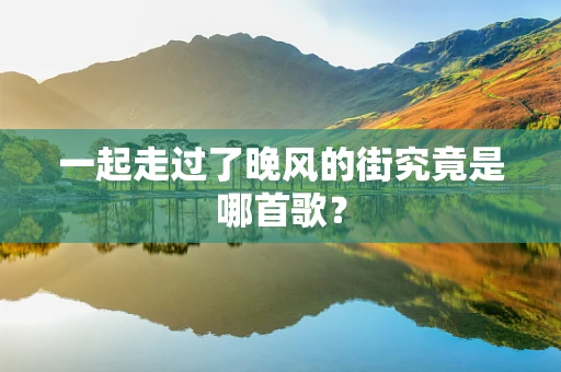 一起走过了晚风的街究竟是哪首歌？