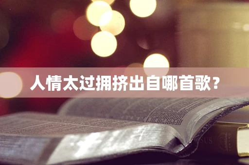 人情太过拥挤出自哪首歌？