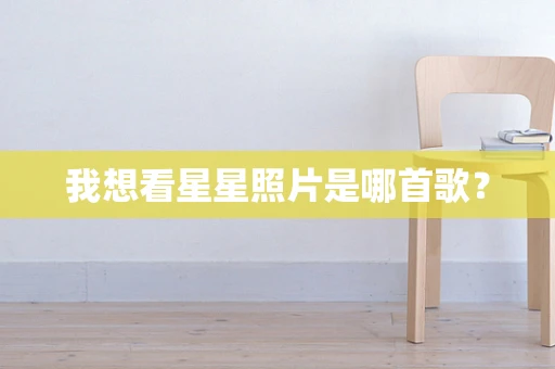 我想看星星照片是哪首歌？