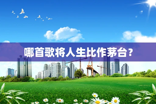 哪首歌将人生比作茅台？