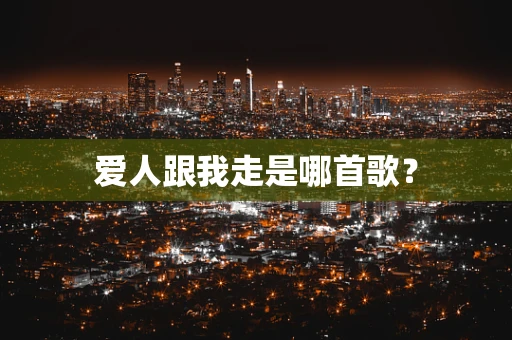爱人跟我走是哪首歌？