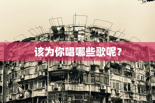 该为你唱哪些歌呢？