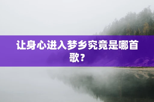 让身心进入梦乡究竟是哪首歌？