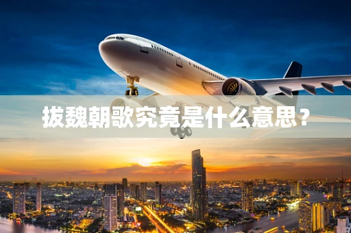 拔魏朝歌究竟是什么意思？