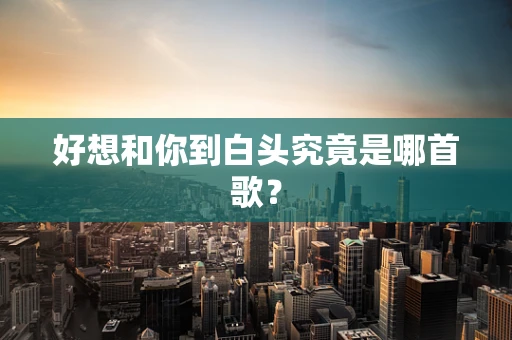 好想和你到白头究竟是哪首歌？