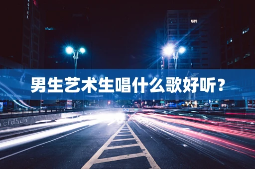 男生艺术生唱什么歌好听？