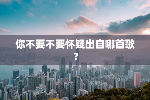 你不要不要怀疑出自哪首歌？