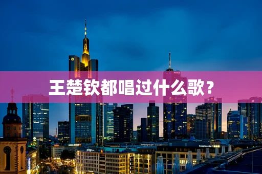 王楚钦都唱过什么歌？