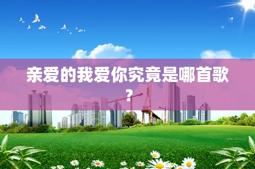亲爱的我爱你究竟是哪首歌？