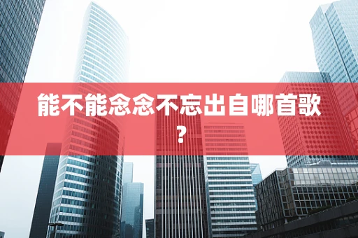 能不能念念不忘出自哪首歌？