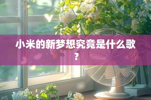 小米的新梦想究竟是什么歌？