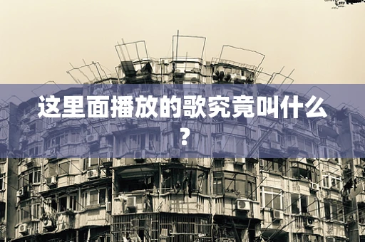 这里面播放的歌究竟叫什么？