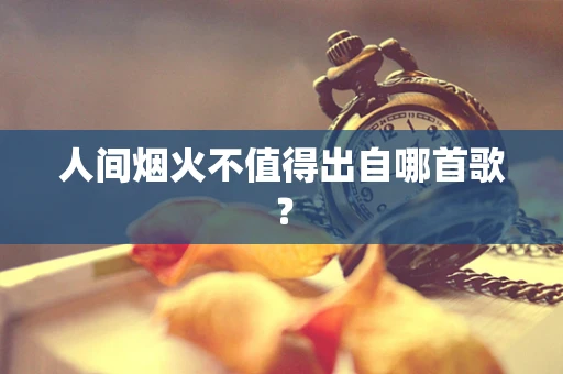 人间烟火不值得出自哪首歌？