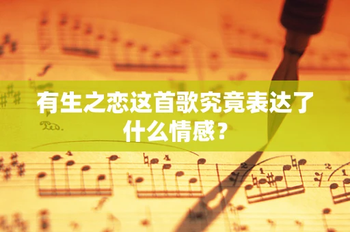 有生之恋这首歌究竟表达了什么情感？