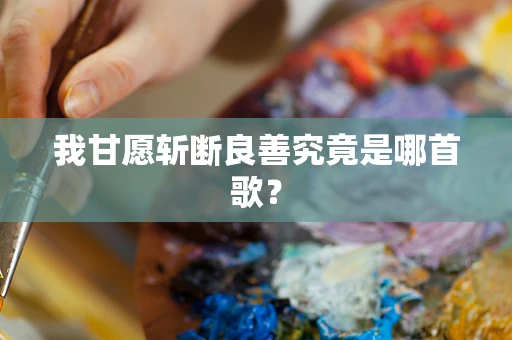 我甘愿斩断良善究竟是哪首歌？