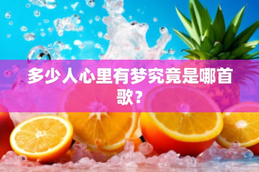 多少人心里有梦究竟是哪首歌？