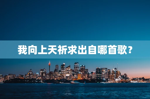 我向上天祈求出自哪首歌？