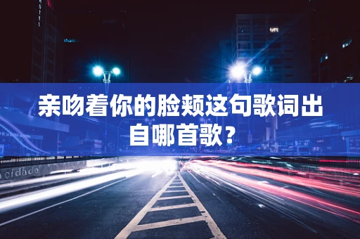亲吻着你的脸颊这句歌词出自哪首歌？