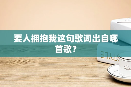 要人拥抱我这句歌词出自哪首歌？