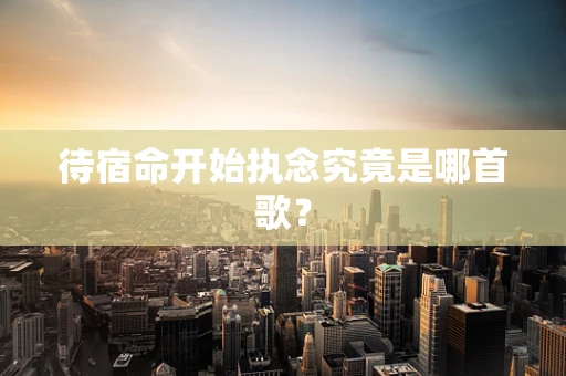 待宿命开始执念究竟是哪首歌？