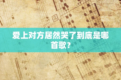 爱上对方居然哭了到底是哪首歌？