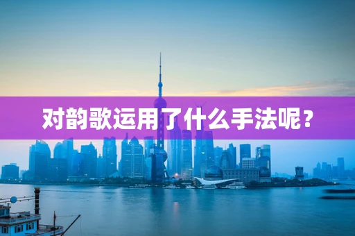 对韵歌运用了什么手法呢？