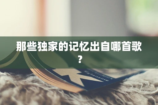 那些独家的记忆出自哪首歌？