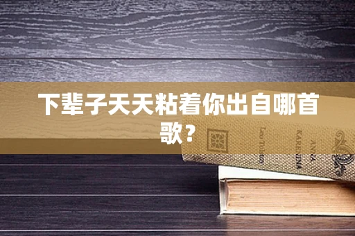 下辈子天天粘着你出自哪首歌？