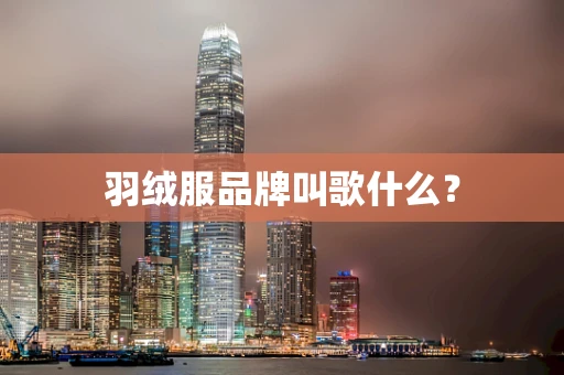 羽绒服品牌叫歌什么？