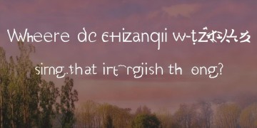 张杰是在哪个节目唱的英文歌呢？